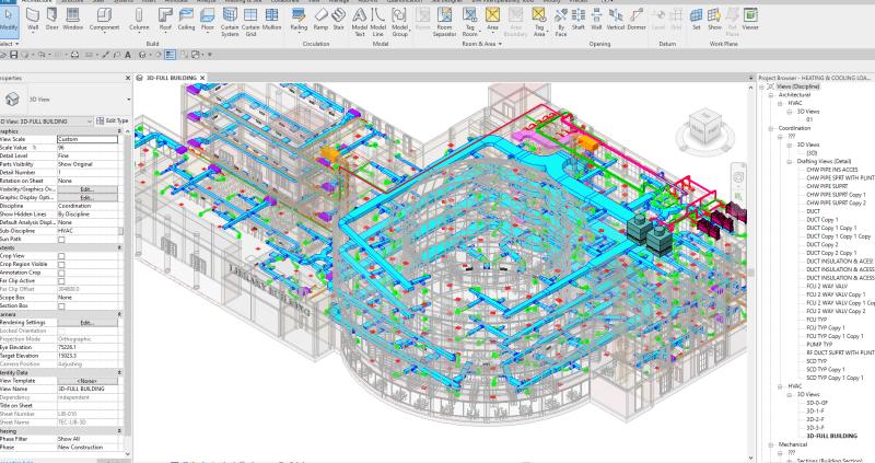 HVAC system rendering